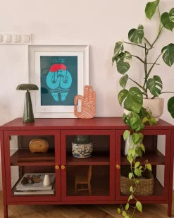Lampada da tavolo senza fili a LED BOCONO con dimmer Metallo Verde
