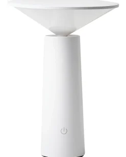 Lampada da tavolo senza fili a LED LEVIRA con dimmer Metallo Bianco