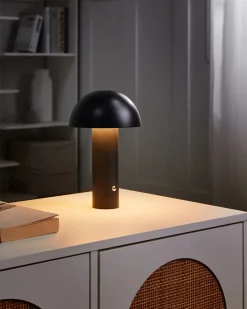 Lampada da tavolo senza fili a LED BOJO con dimmer Metallo Nero