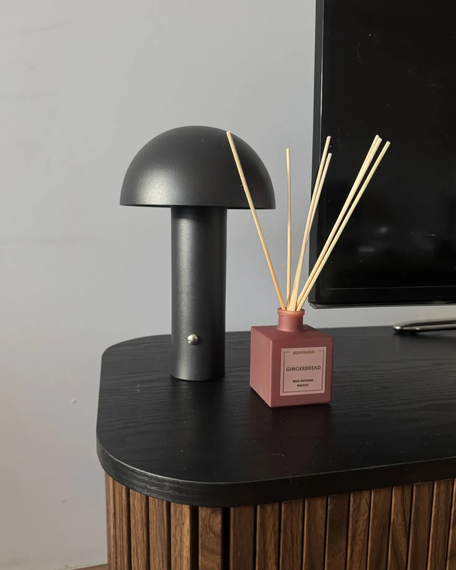 Lampada da tavolo senza fili a LED BOJO con dimmer Metallo Nero