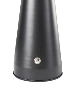 Lampada da tavolo senza fili a LED BOCONO con dimmer Metallo Nero