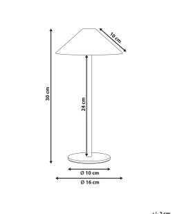 Lampada da tavolo senza fili a LED MODJO con dimmer Metallo Oro