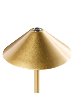 Lampada da tavolo senza fili a LED MODJO con dimmer Metallo Oro