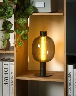 Lampada da tavolo senza fili a LED PULANGI con dimmer Metallo Nero