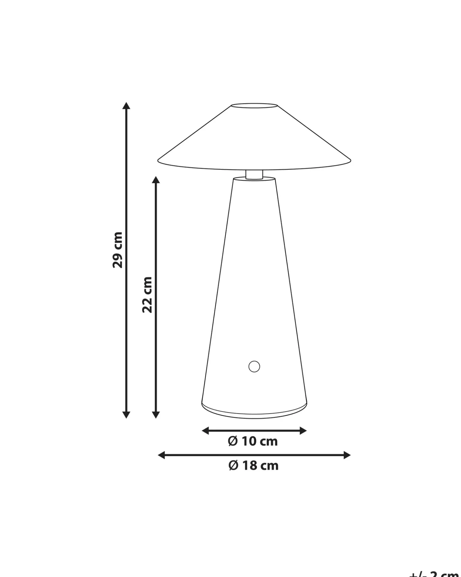 Lampada da tavolo senza fili a LED APAYAO con dimmer Metallo Verde