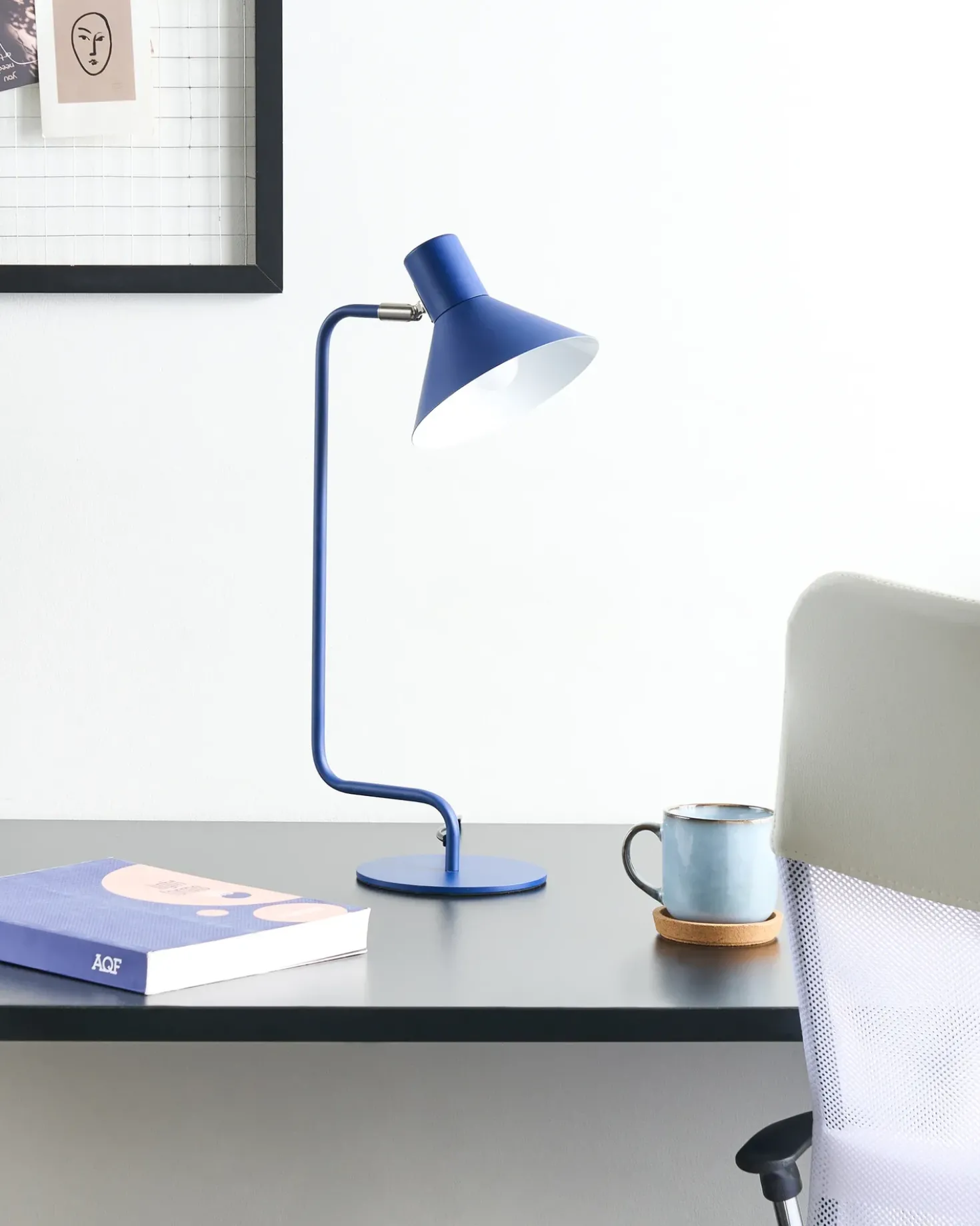 Lampada da tavolo senza fili RIMAVA Regolabile Metallo Blu