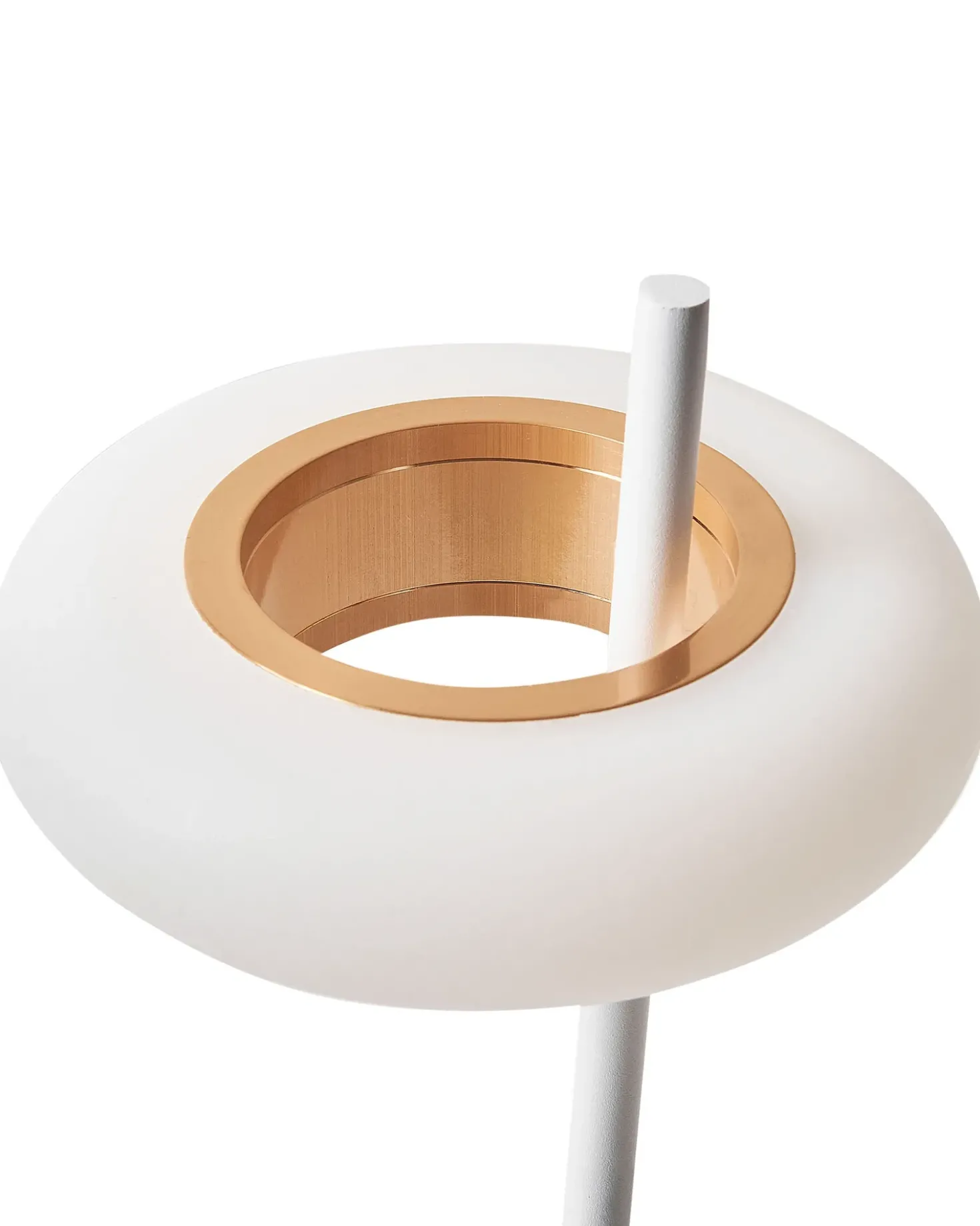 Lampada da tavolo senza fili a LED ALVIELA con dimmer Metallo Bianco
