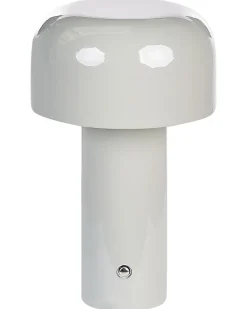 Lampada da tavolo senza fili a LED BESOS con dimmer Metallo Grigio