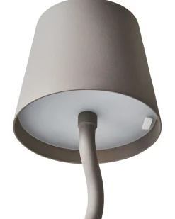 Lampada da tavolo senza fili a LED VOUGA con dimmer Metallo Beige