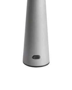 Lampada da tavolo senza fili a LED AGUSAN con dimmer Metallo Grigio