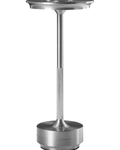 Lampada da tavolo senza fili a LED MAGO con dimmer Metallo Argento