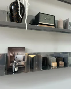 Lampada da tavolo senza fili a LED LEVIRA con dimmer Metallo Nero