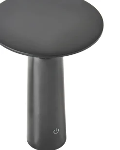 Lampada da tavolo senza fili a LED LEVIRA con dimmer Metallo Nero