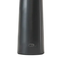 Lampada da tavolo senza fili a LED LEVIRA con dimmer Metallo Nero