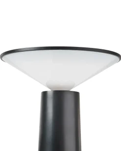 Lampada da tavolo senza fili a LED LEVIRA con dimmer Metallo Nero