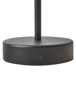 Lampada da tavolo senza fili a LED ALVIELA con dimmer Metallo Nero