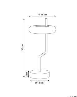 Lampada da tavolo senza fili a LED ALVIELA con dimmer Metallo Nero