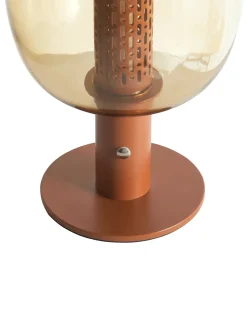 Lampada da tavolo senza fili a LED PULANGI con dimmer Metallo Marrone