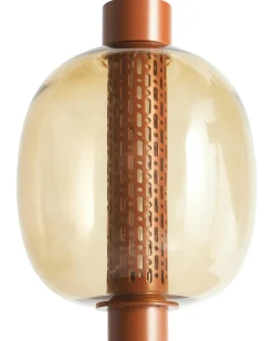 Lampada da tavolo senza fili a LED PULANGI con dimmer Metallo Marrone