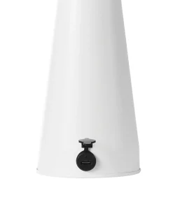 Lampada da tavolo senza fili a LED BOCONO con dimmer Metallo Bianco