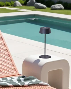 Lampada da tavolo senza fili a LED GUDER con dimmer Metallo Nero
