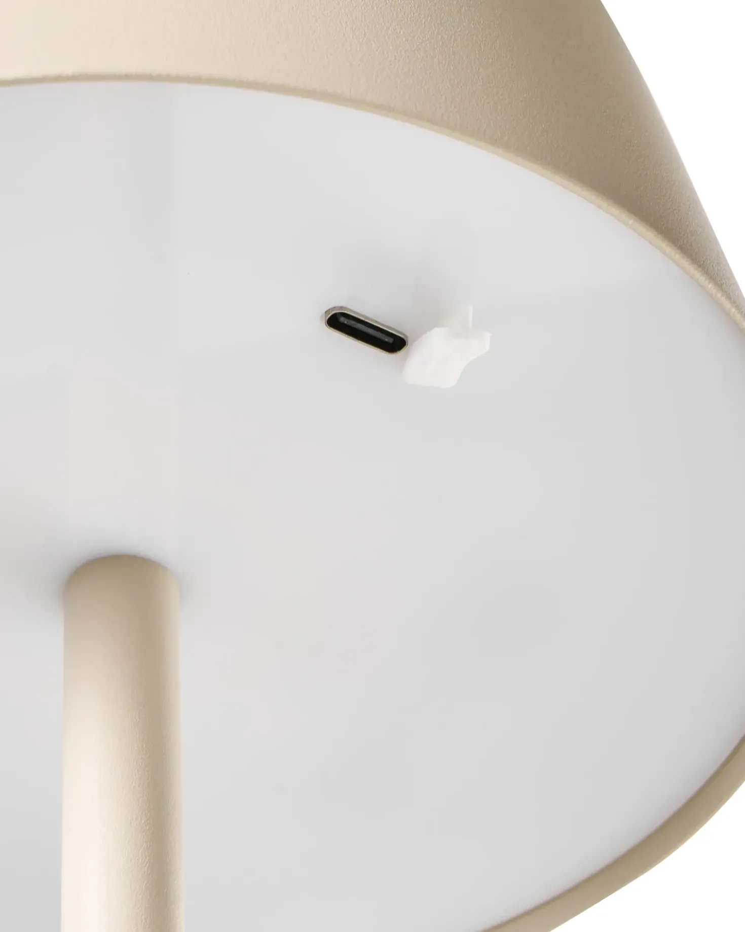 Lampada da tavolo senza fili a LED GUDER con dimmer Metallo Beige