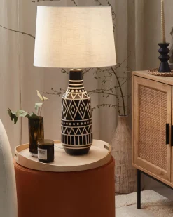 Lampada da tavolo SHEBELLE Ceramica Nero