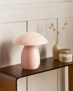 Lampada da tavolo SIGI Metallo Rosa pastello