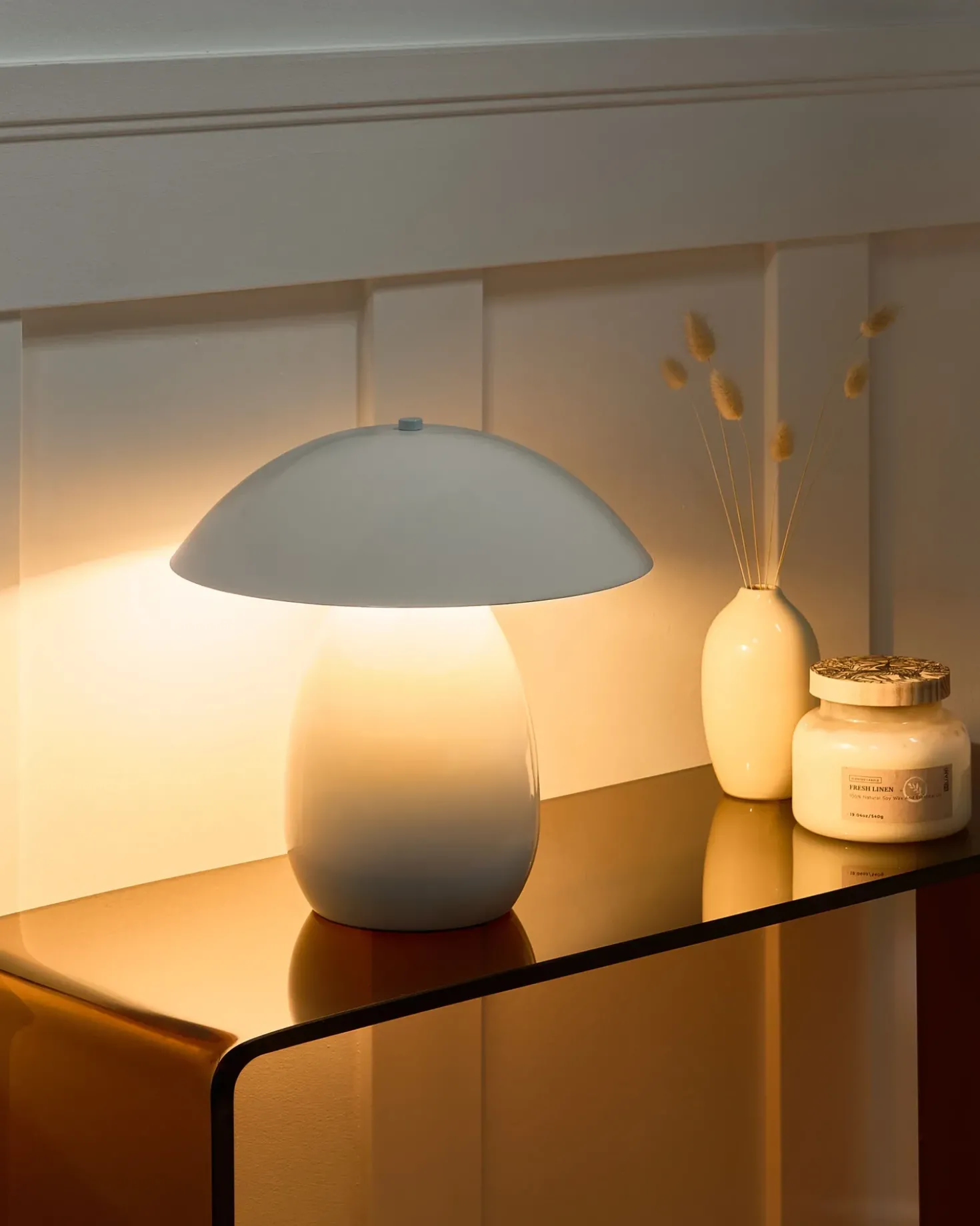 Lampada da tavolo SIGI Metallo Bianco