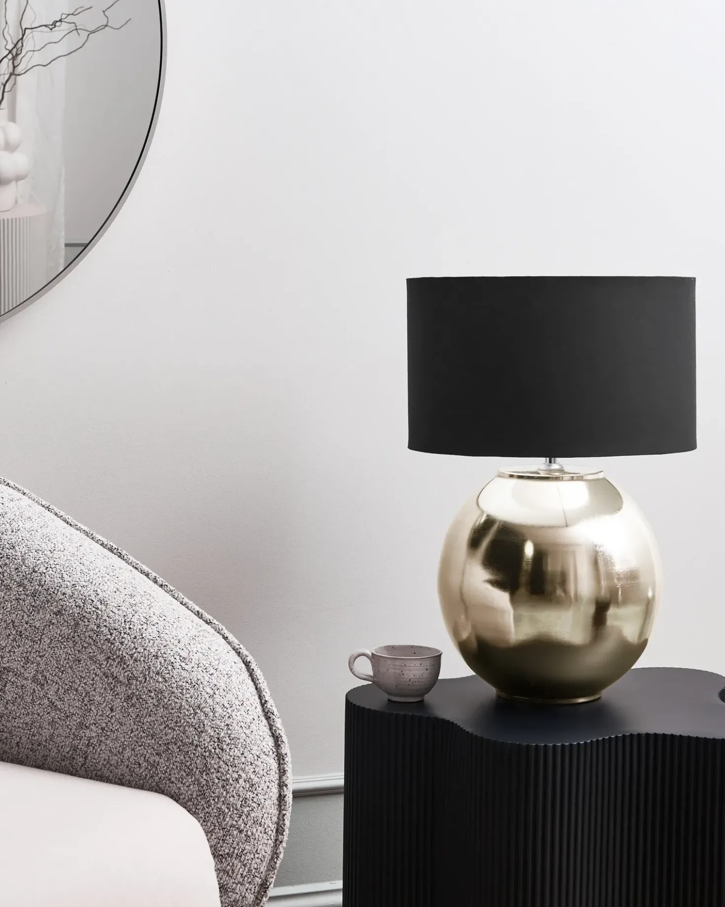 Lampada da tavolo SOBRAMATI Metallo Argento