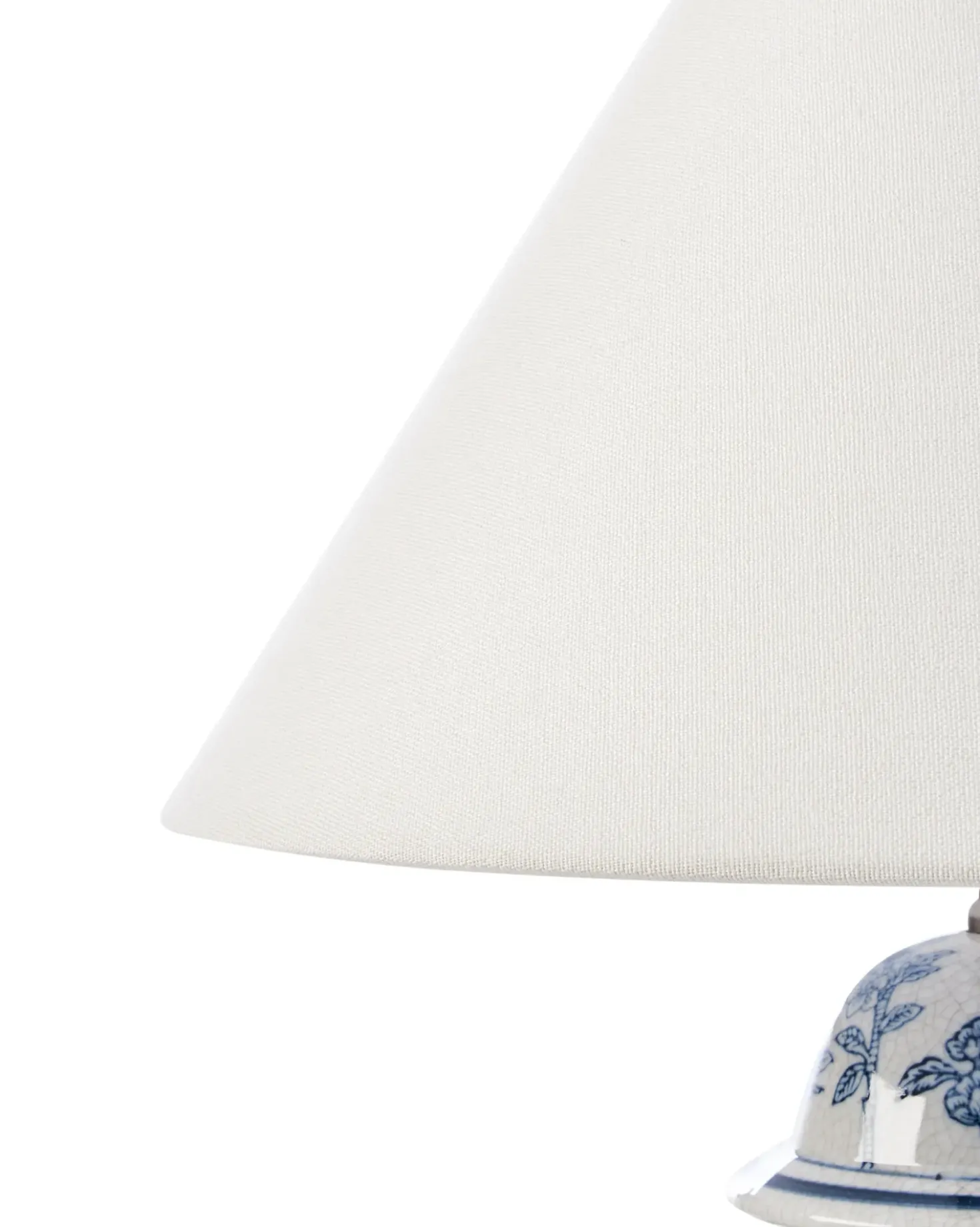 Lampada da tavolo SORRAIA Porcellana Bianco/Blu