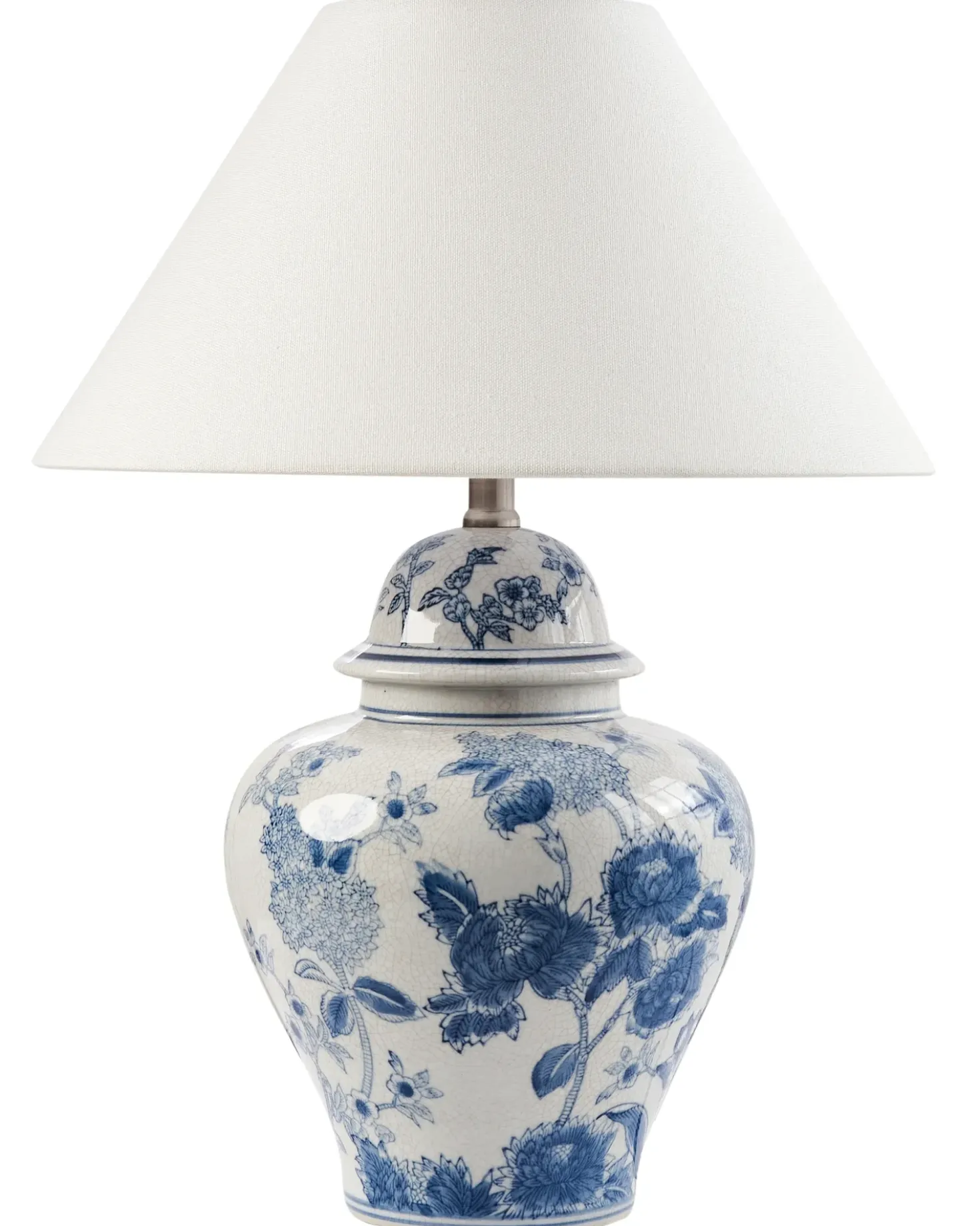 Lampada da tavolo SORRAIA Porcellana Bianco/Blu