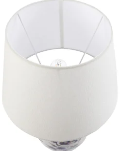 Lampada da tavolo SUNJA Porcellana Bianco/Blu
