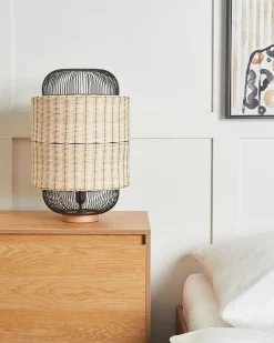 Lampada da tavolo TANGANYIKA Rattan Naturale