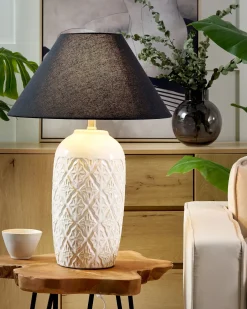 Lampada da tavolo TELIRE Ceramica Beige