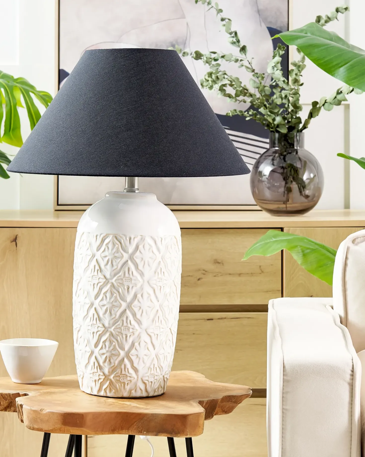 Lampada da tavolo TELIRE Ceramica Beige