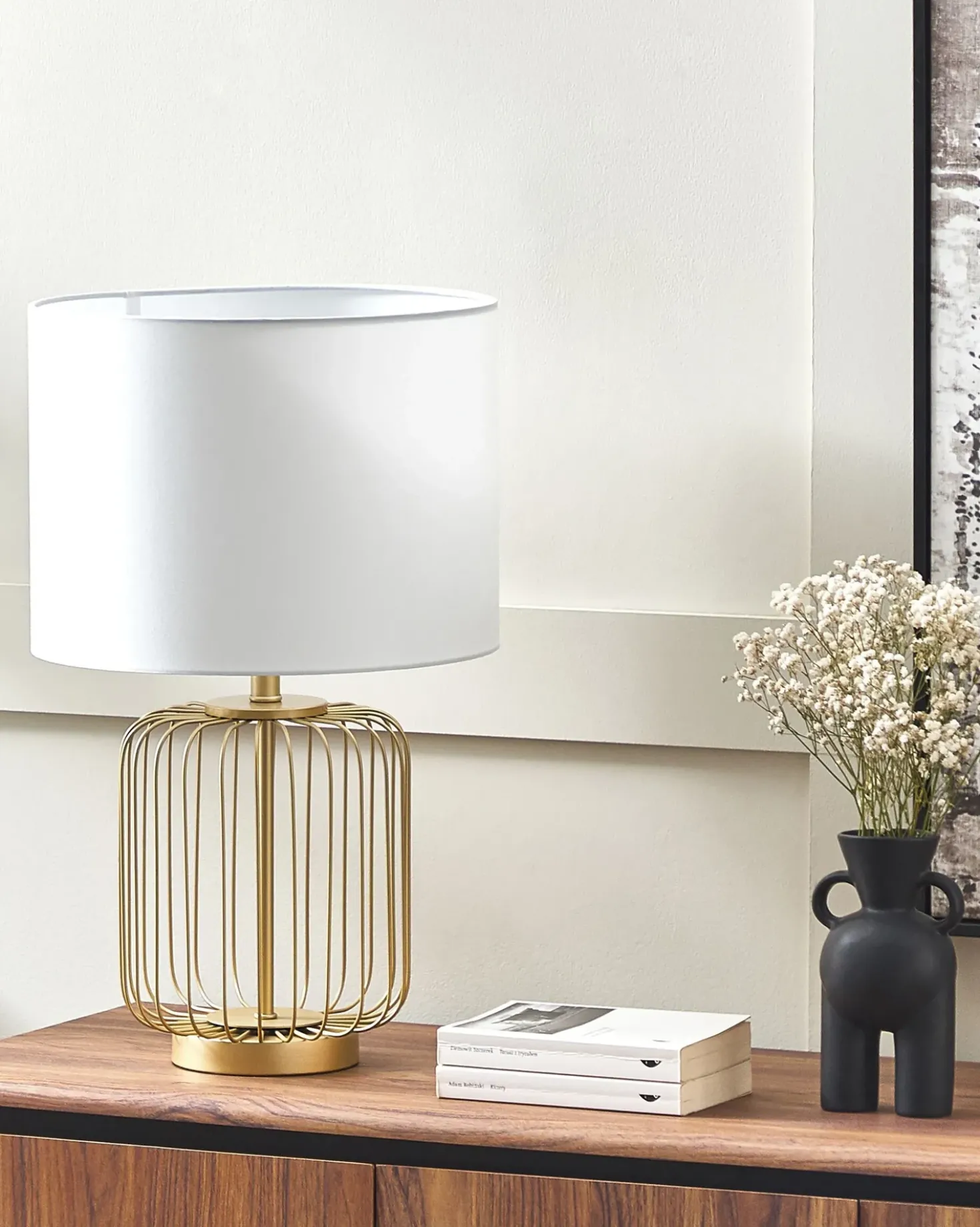 Lampada da tavolo THOUET Metallo Oro