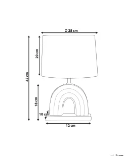 Lampada da tavolo TITNA Ceramica Multicolore