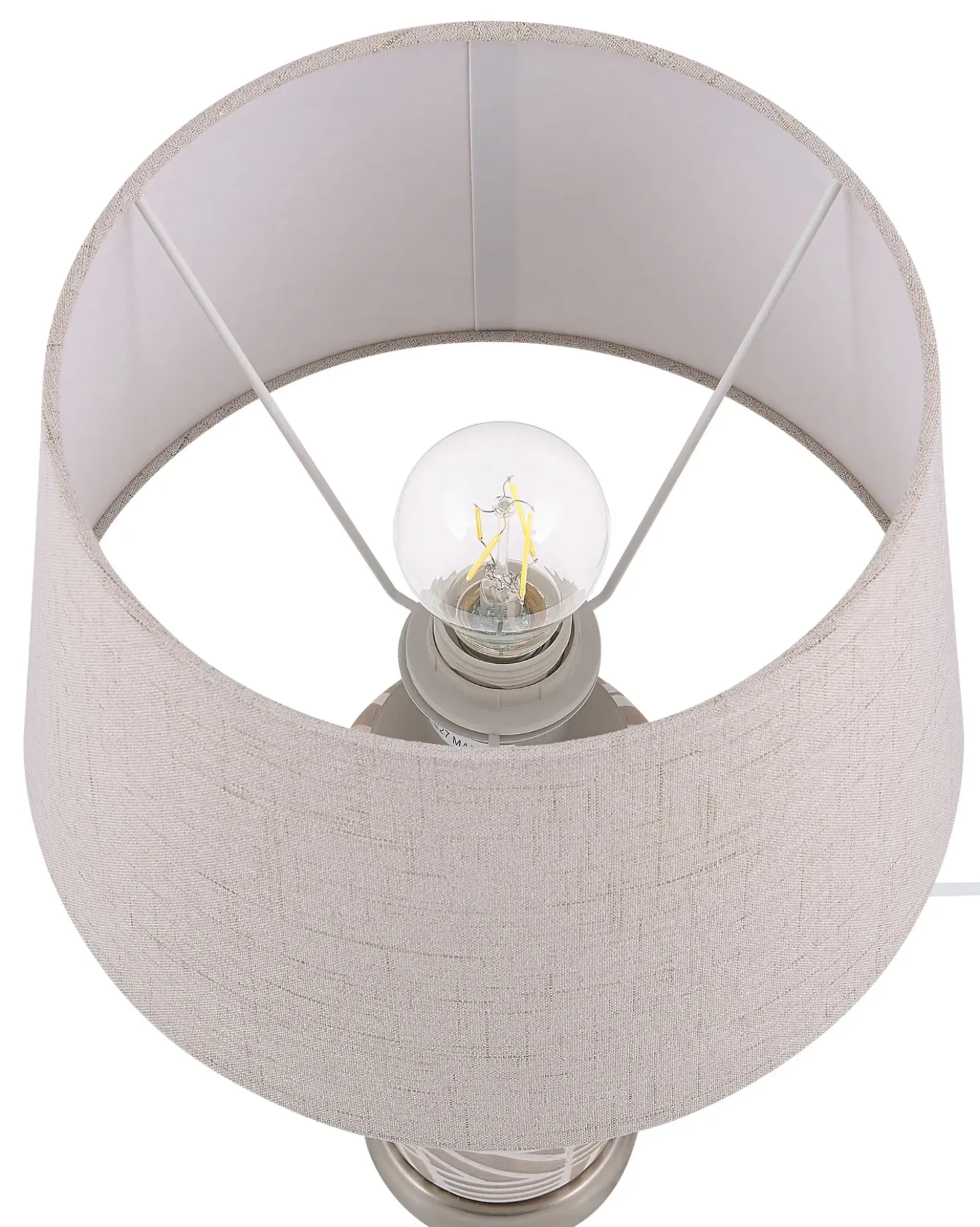 Lampada da tavolo TRAISEN Ceramica Beige