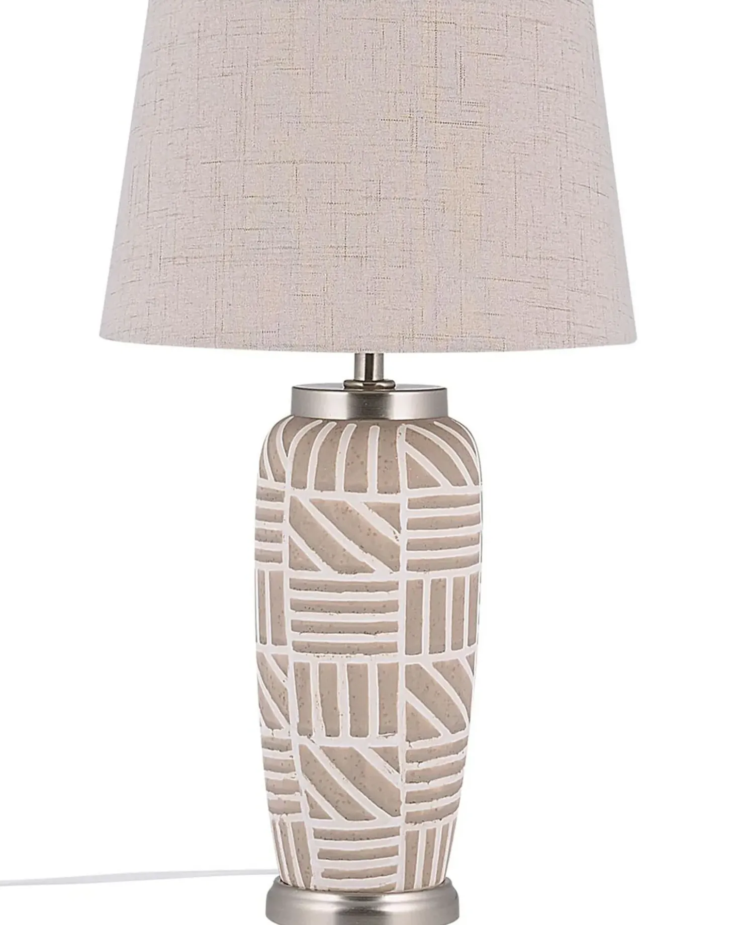 Lampada da tavolo TRAISEN Ceramica Beige