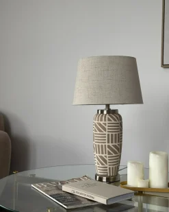 Lampada da tavolo TRAISEN Ceramica Beige