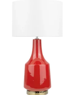 Lampada da tavolo TRIVERSA Ceramica Rosso