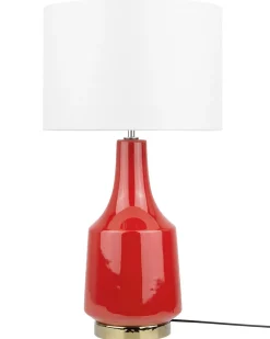 Lampada da tavolo TRIVERSA Ceramica Rosso