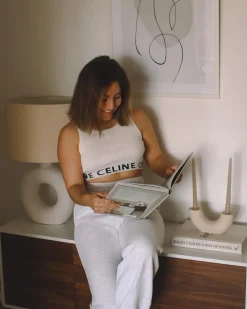 Lampada da tavolo VENTA Ceramica Bianco