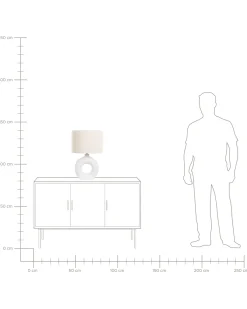 Lampada da tavolo VENTA Ceramica Bianco