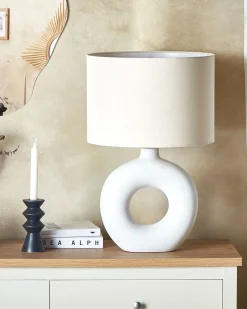Lampada da tavolo VENTA Ceramica Bianco