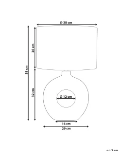 Lampada da tavolo VENTA Ceramica Bianco