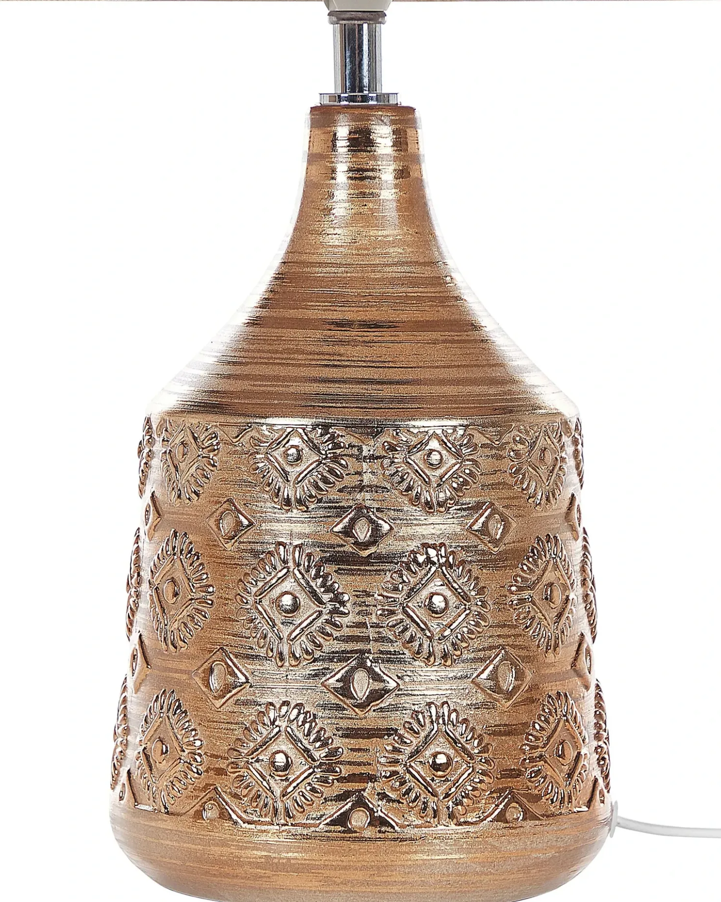 Lampada da tavolo WARI Ceramica Marrone dorato