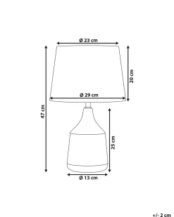 Lampada da tavolo WARI Ceramica Marrone dorato