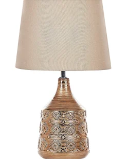 Lampada da tavolo WARI Ceramica Marrone dorato